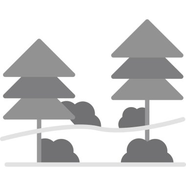 Orman doğa kutsal kişilerin resmi, vektör çizim