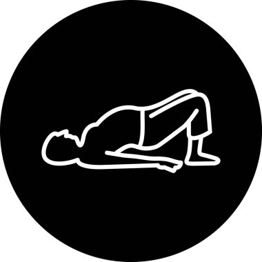 Yer ikonundaki adam. Vektör içindeki beyaz adamın basit bir çizimi