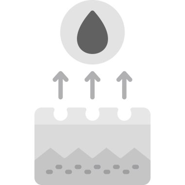 su damlası düz vektör simgesi