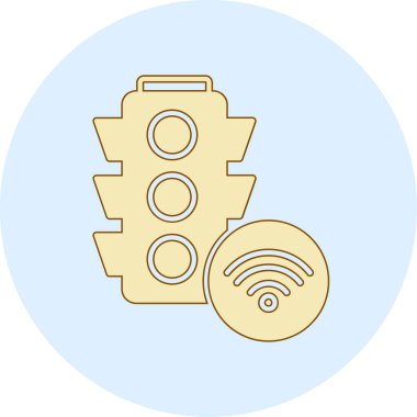 kablosuz kablosuz ağ simgesi, vektör illüstrasyonu