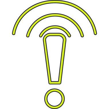 Sinyal simgesi, vektör illüstrasyonu