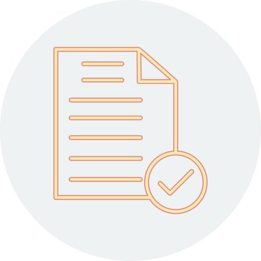 Kontrol listesi simgesi vektör illüstrasyonu