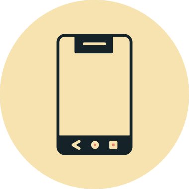 Smartphone Simgesi, vektör illüstrasyonu