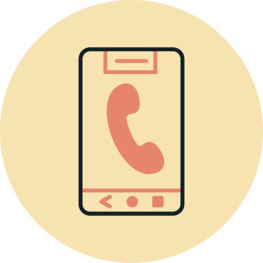 Modern b 'nin vektör illüstrasyonunda telefon yok