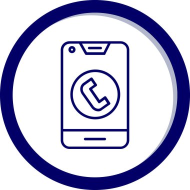 cep telefonu ikonu vektör illüstrasyonu