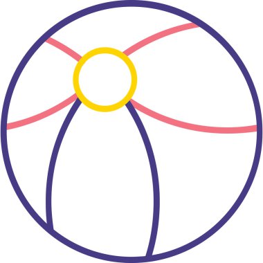 top topu web simgesi basit tasarım, illüstrasyon