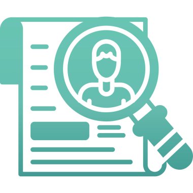 Büyüteci olan bir kişinin vektör illüstrasyonu