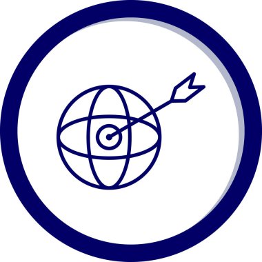 küresel simge vektör çizim