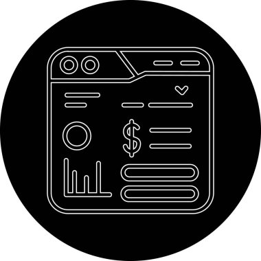 Bir kredi kartı simgesinin vektör çizimi