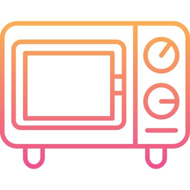 Fırın. Web simgesi basit illüstrasyon