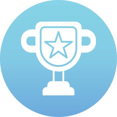 Kupa. Web simgesi basit illüstrasyon