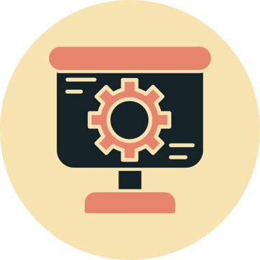 Ayarlama. Web simgesi basit illüstrasyon