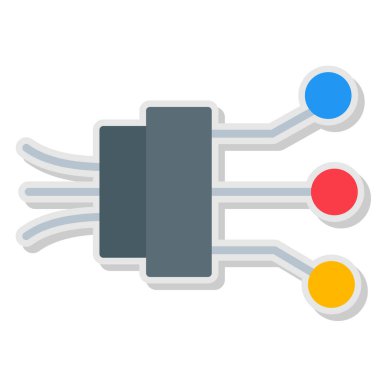 tapa simgesinin düz vektör tasarımı