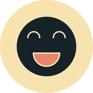 Gülümseme vektör simgesi. resimleme.