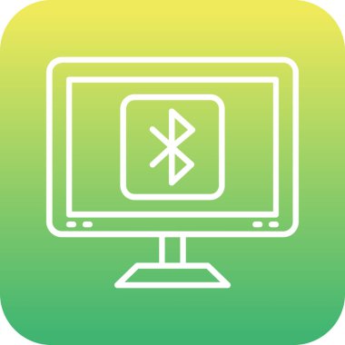 bilgisayar izleme simgesi, vektör illüstrasyonu