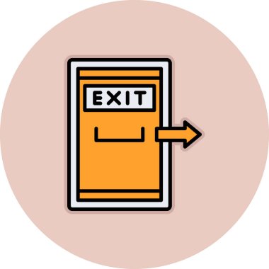 çıkış simgesi çizimi