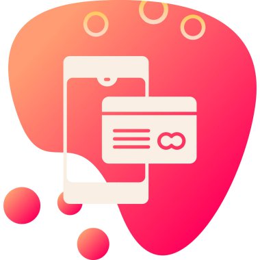 Cep telefonu simgesi, vektör illüstrasyonu