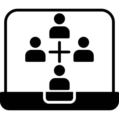 İş simgesinin vektör illüstrasyonu