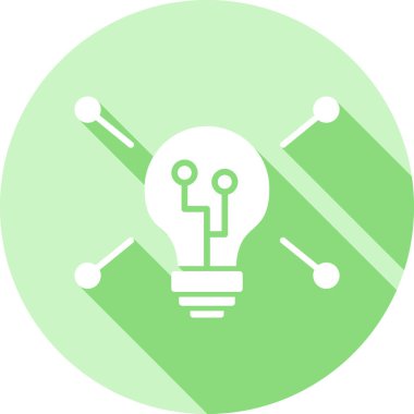 Modern tasarımda ampul fikri simgesi