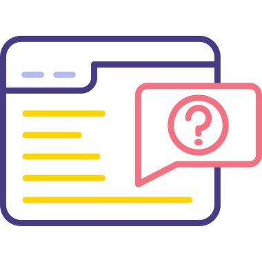 Konuş. Web simgesi basit illüstrasyon