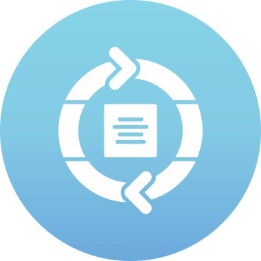 Belge. Web simgesi basit illüstrasyon