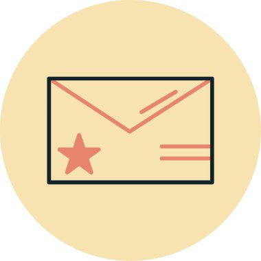 e-posta mektup vektör illüstrasyonu