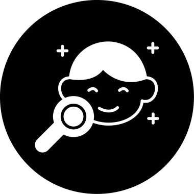 Bir kadın simgesinin vektör illüstrasyonu