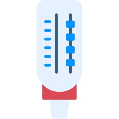 Tıbbi Termometre Vektör Simgesi
