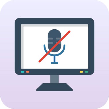 Mikrofon ve monitörlü bilgisayar