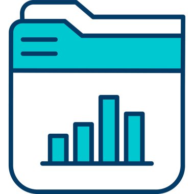 Veri analizi. Web simgesi basit illüstrasyon