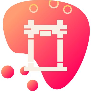 Kan Bağışı Web simgesi basit bir illüstrasyon.