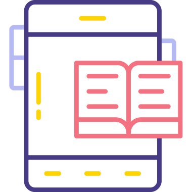 kitap simgesi vektör illüstrasyonu