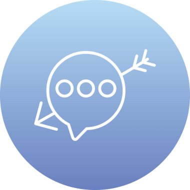 Sohbet simgesinin vektör illüstrasyonu