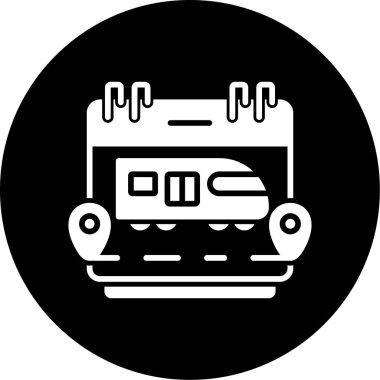 tren web simgesi basit illüstrasyon