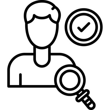 Adam simgesi, anahtar vektör çizimi olan adam