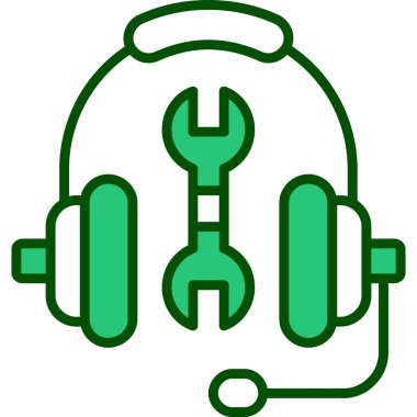 Kulaklık. Web simgesi basit tasarım