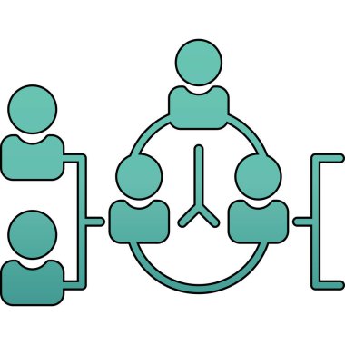 ağ paylaşım vektör çizim