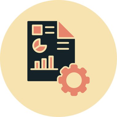 iş yönetimi simgesi, vektör illüstrasyonu