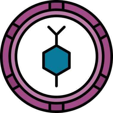 pusula simgesi, vektör illüstrasyonu