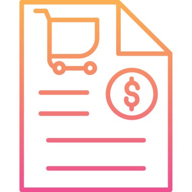 Alışveriş. Web simgesi basit illüstrasyon