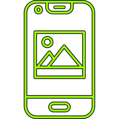 Smartphone Simgesi, vektör illüstrasyonu