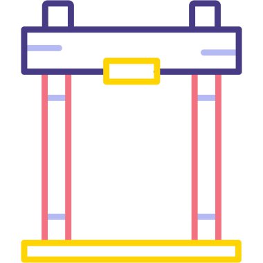 inşaat vinci vektör simgesi