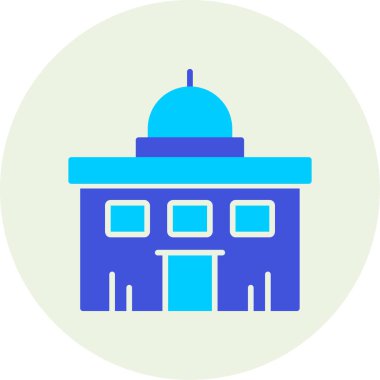 Bina. Web simgesi basit illüstrasyon