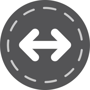 Yön ok ikonu vektör illüstrasyonu