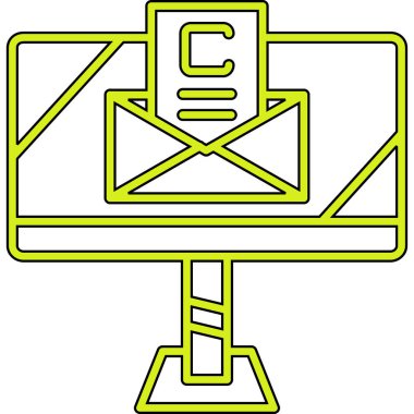 E- posta simgesi vektör illüstrasyonu