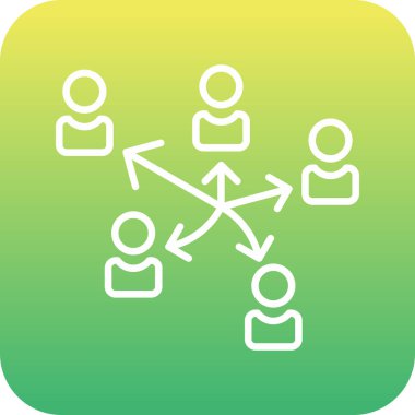 şebeke. Web simgesi basit illüstrasyon