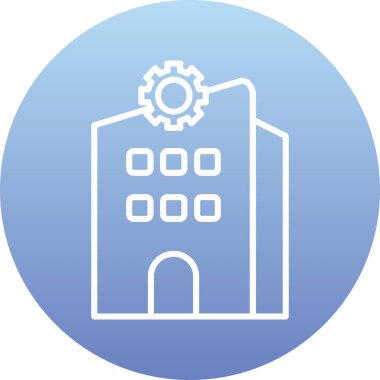 Fabrika. Web simgesi basit tasarım