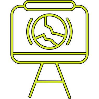 pusula simgesi, vektör illüstrasyonu