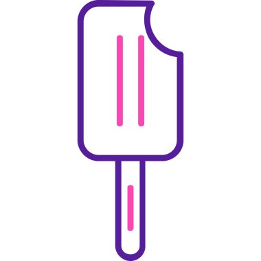 dondurma simgesi, vektör illüstrasyonu