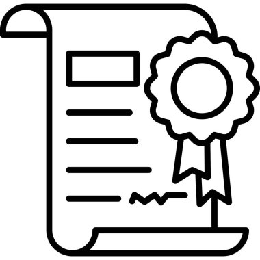 Rozet diploması simgesi